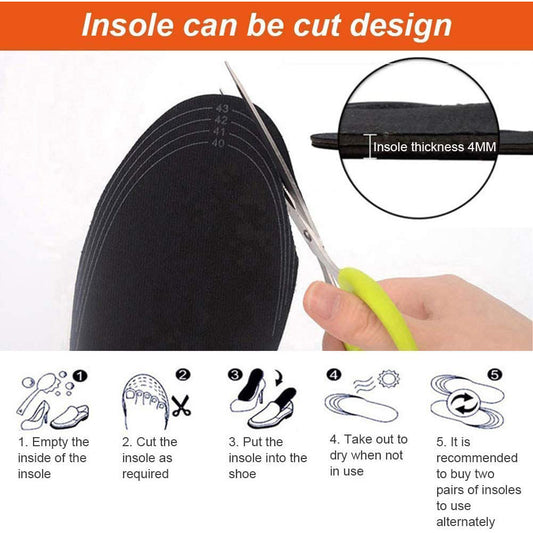 Cuttable USB Warmed Insole Foot Warmer Insole