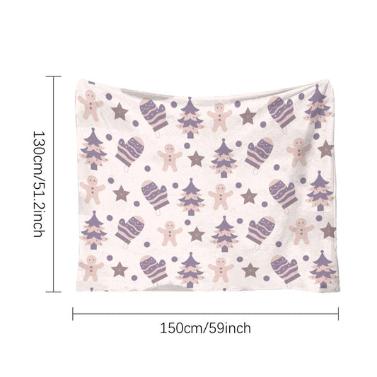 Flannel Throw Blanket Warm Flannel Christmas Blanket Soft Decorative Blanket Breathable Throw Blanket For Sofa Cribs Strollers