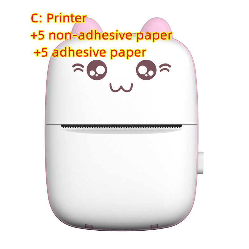 Portable Mini Bluetooth Thermal Printer - Wireless Photo & Label Printer for Students & Home | Pocket-Sized