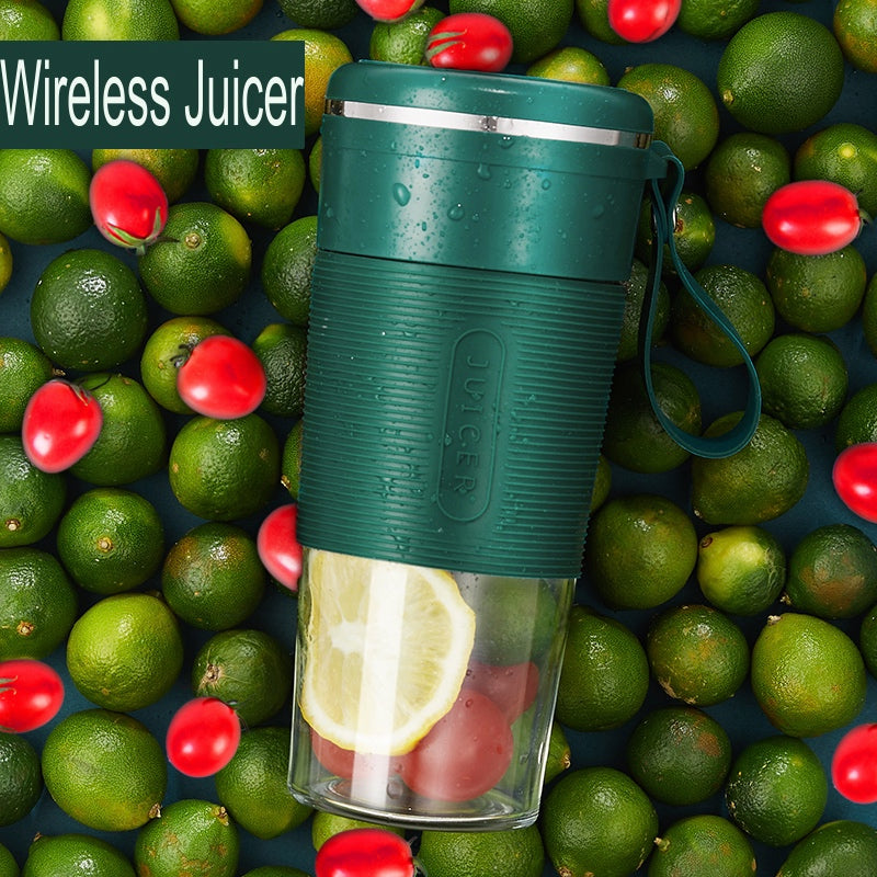 Portable USB Rechargeable Blender - 300ml Personal Smoothie Maker for Home, Gym & Travel | Wireless Mini Blender