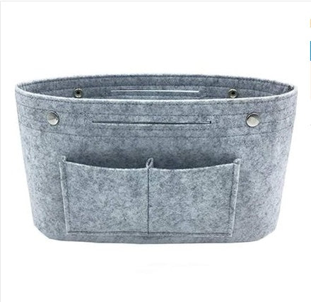 Felt Makeup Storage Organizer - Multi-Pocket Cosmetics Travel Bag | Perfect for Cosmetics, Brushes & Beauty Accessories