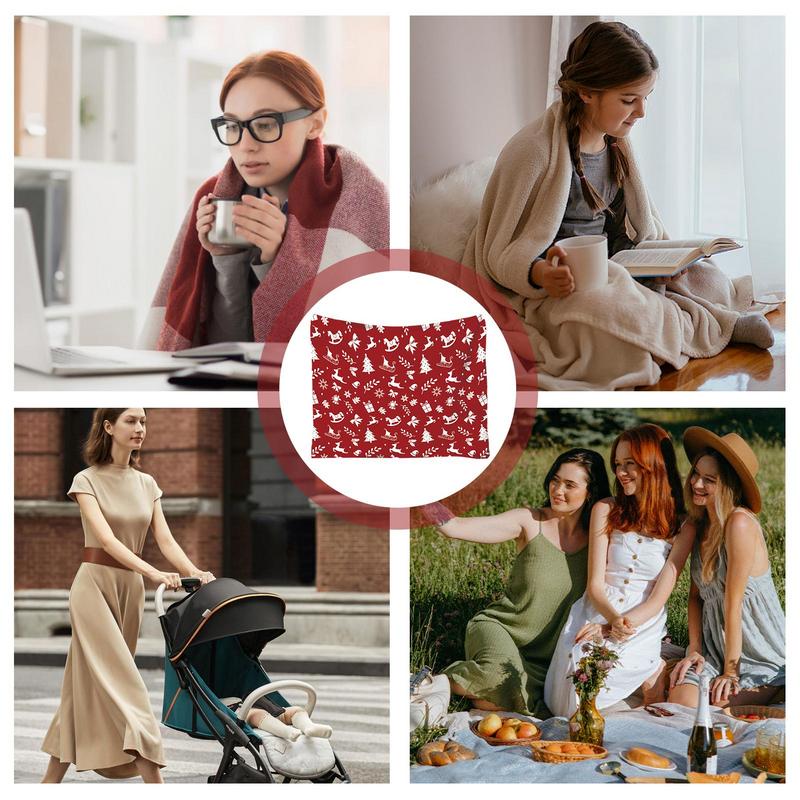 Flannel Throw Blanket Warm Flannel Christmas Blanket Soft Decorative Blanket Breathable Throw Blanket For Sofa Cribs Strollers