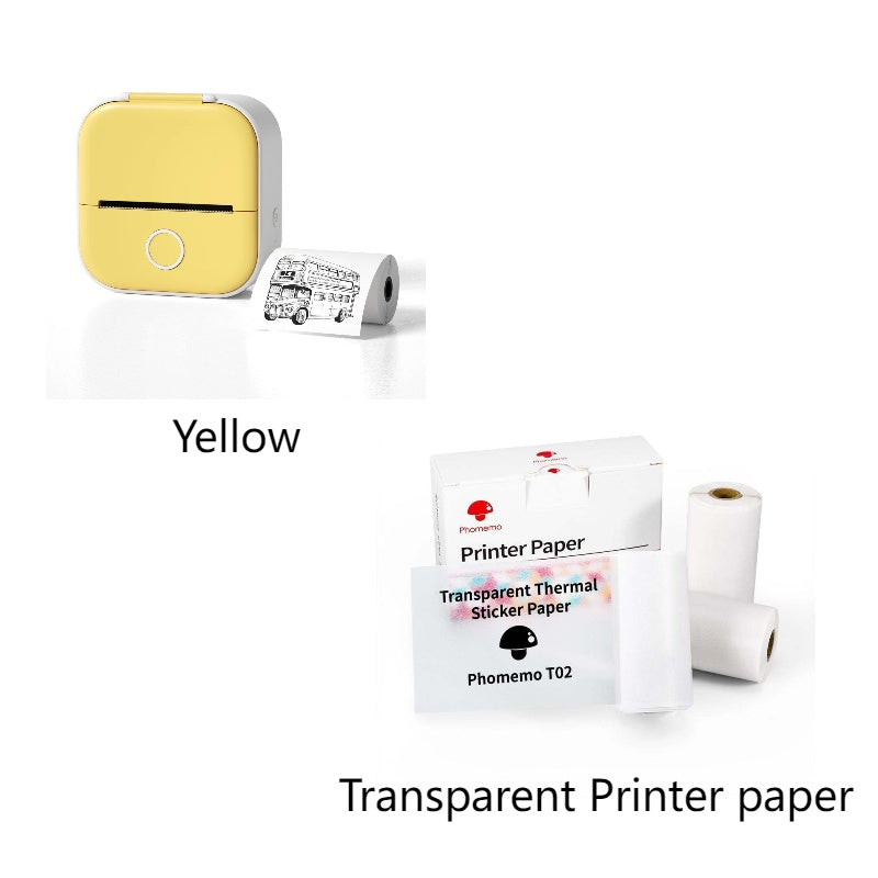 Mini Bluetooth Thermal Printer - Portable Wireless Label Maker for Home, Office & School | Pocket Photo Printer