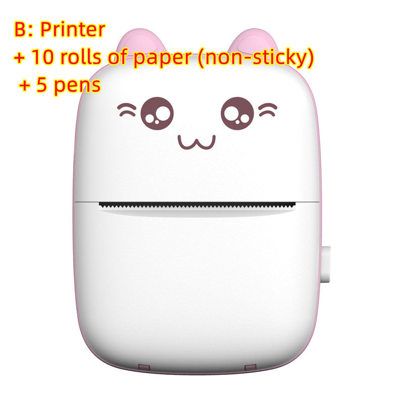 Portable Mini Bluetooth Thermal Printer - Wireless Photo & Label Printer for Students & Home | Pocket-Sized