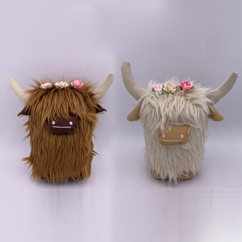 Highland Cow Animal Plush Figure