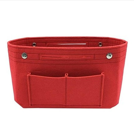 Felt Makeup Storage Organizer - Multi-Pocket Cosmetics Travel Bag | Perfect for Cosmetics, Brushes & Beauty Accessories