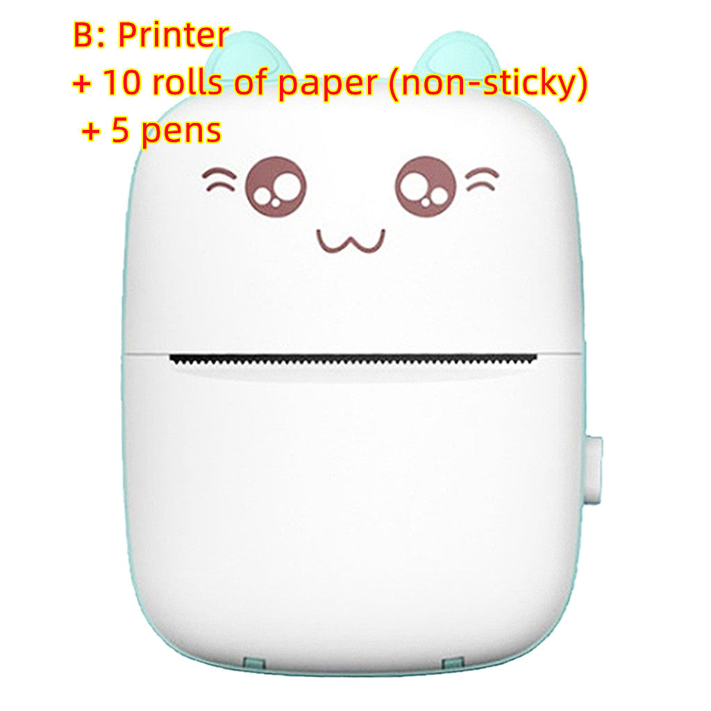 Portable Mini Bluetooth Thermal Printer - Wireless Photo & Label Printer for Students & Home | Pocket-Sized