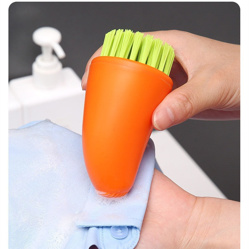 Multifunctional Carrot Vegetable Scrubber Brush - Easy Kitchen Cleaning Tool for Fruits & Vegetables | Non-Slip Handle