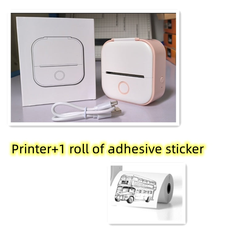 Mini Bluetooth Thermal Printer - Portable Wireless Label Maker for Home, Office & School | Pocket Photo Printer