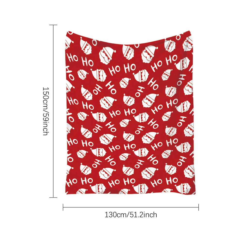 Flannel Throw Blanket Warm Flannel Christmas Blanket Soft Decorative Blanket Breathable Throw Blanket For Sofa Cribs Strollers