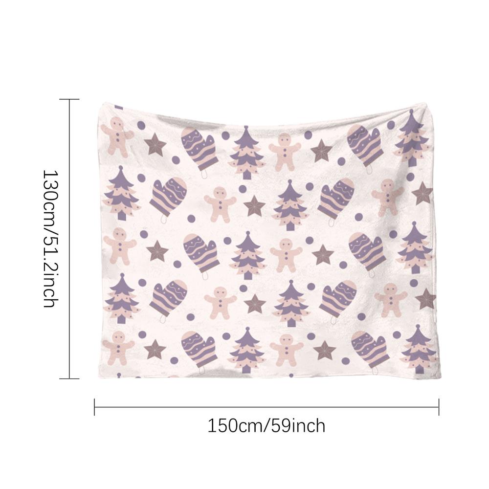 Flannel Throw Blanket Warm Flannel Christmas Blanket Soft Decorative Blanket Breathable Throw Blanket For Sofa Cribs Strollers