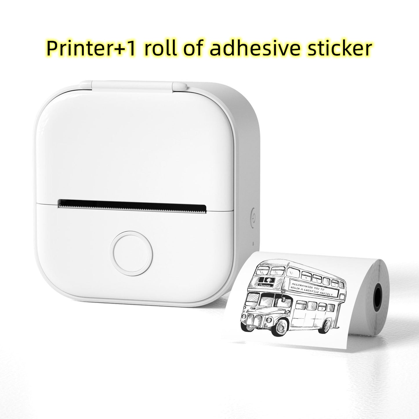 Mini Bluetooth Thermal Printer - Portable Wireless Label Maker for Home, Office & School | Pocket Photo Printer