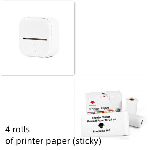 Mini Bluetooth Thermal Printer - Portable Wireless Label Maker for Home, Office & School | Pocket Photo Printer