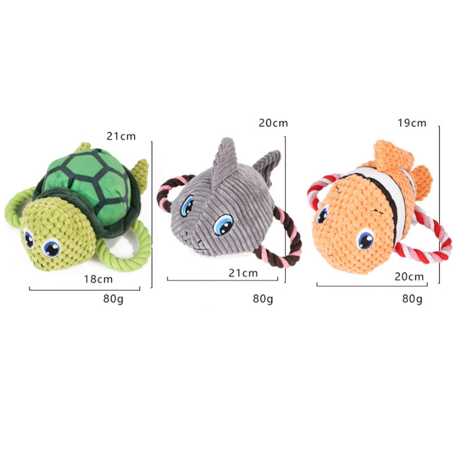 Turtle Shaped Dog Chew Toy - Durable Interactive Pet Toy for Teeth Cleaning | Stuffed Squeaky Dog Toy for Small to Large Dogs